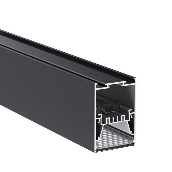 LED-профіль алюмінієвий підвісний з матовим розсіювачем PC KLOODI KLP5175HCF чорний 2,5 м KLOODI_KLP5175HCF_2.5