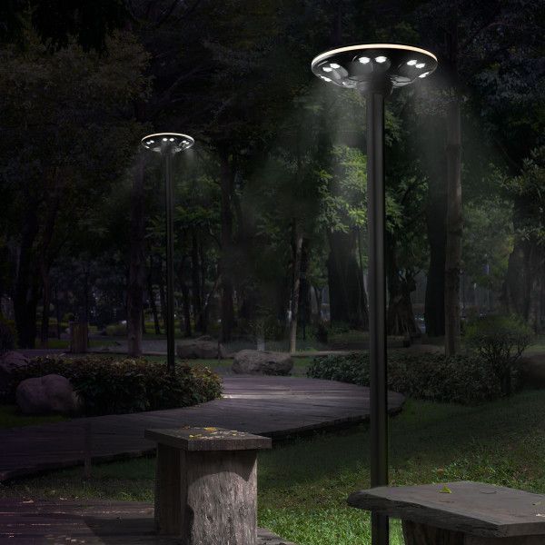 Автономный парковый LED-светильник VIDEX с сенсором 1400Lm IP54 VL-GLSO-1254-S