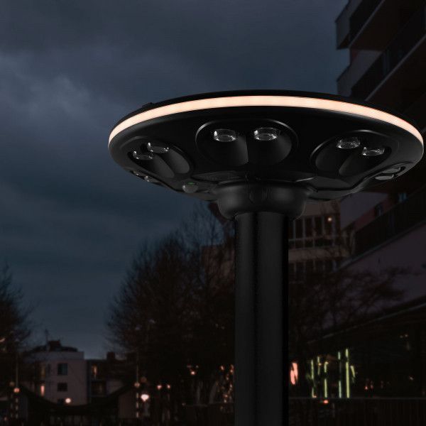 Автономный парковый LED-светильник VIDEX с сенсором 1400Lm IP54 VL-GLSO-1254-S