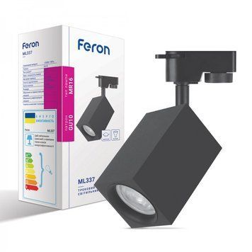 Трековый светильник под лампу GU10 Feron ML337 черный 40138