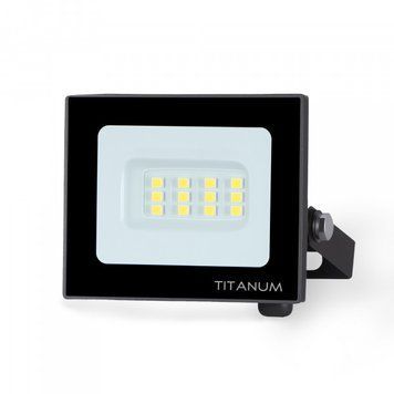 Світлодіодний прожектор Titanum TLF106, 10Вт, 6500К, 800Лм, IP65, чорний TLF106