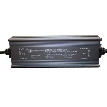 Драйвер для светодиодной ленты компактный 24V 200W (Герметичный IP67) ElectroHouse EH-DR200W24G