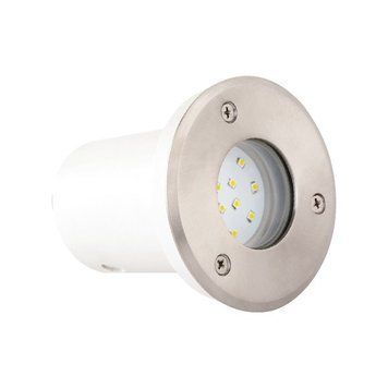 Светильник тротуарный уличный "SAFIR" LED 1.2W 6400K IP67 мат.хром. белый 079-003-0002-010