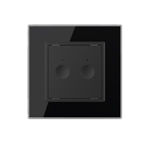 Сенсорный выключатель Sense 2 сенсора Livolo черный 722000212