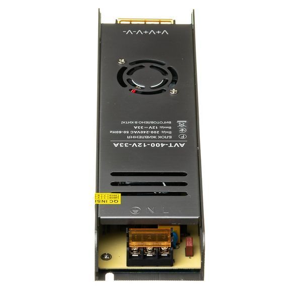 Блок питания для светодиодных лент LED 12V 33.3А 400W IP20 AVT 1019870