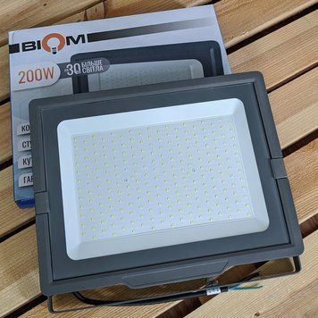 Прожектор вуличний світлодіодний BIOM 200W S5-SMD-200-Slim 6500К 220V IP65 00-00015447