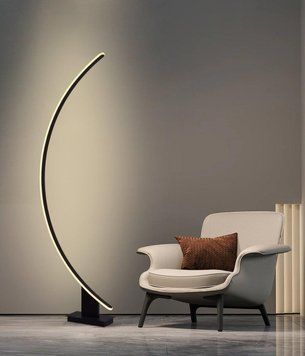 LED-торшер Valeso LDD1007 BK, 76 Вт, метал/акрил, чорний SP000044841