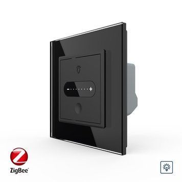 Розумний сенсорний димер слайдер ZigBee Livolo чорний VL-C7FC1DZ-2BP