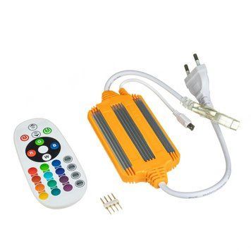 Адаптер для світлодіодної стрічки 96LED/m RGB 220V + пульт Д/У 25 кнопок AVT IP65 1022506