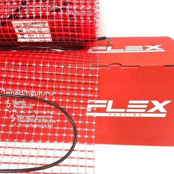 Двожильний гріючий тонкий мат Flex EHM 175Вт/м2 262Вт 1,5м2 (0,5*3м) 55000835