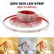 LED-стрічка Prolum 220V, 2835/120, IP67, 9.5мм, серія S, Теплий білий (2800-3200К) 361009 &ndash; фото 8