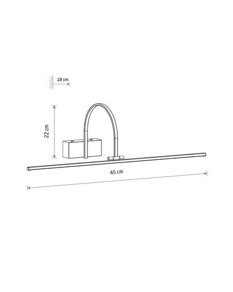 Настенное бра Nowodvorski Artline S LED 4Вт 370Лм 3000К IP20, белый 11955