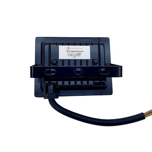 Уличный светодиодный прожектор 20W 6000К 1800Lm IP65 герметичный черный EH-LP-206